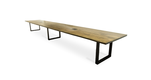 1022 Stained Maple Straight Edge Conference Table 264" x 46"