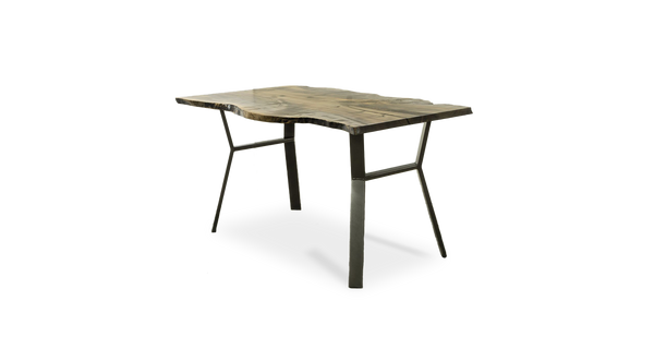 1067 Ebonized Maple Live Edge Counter Table 64" x 36"