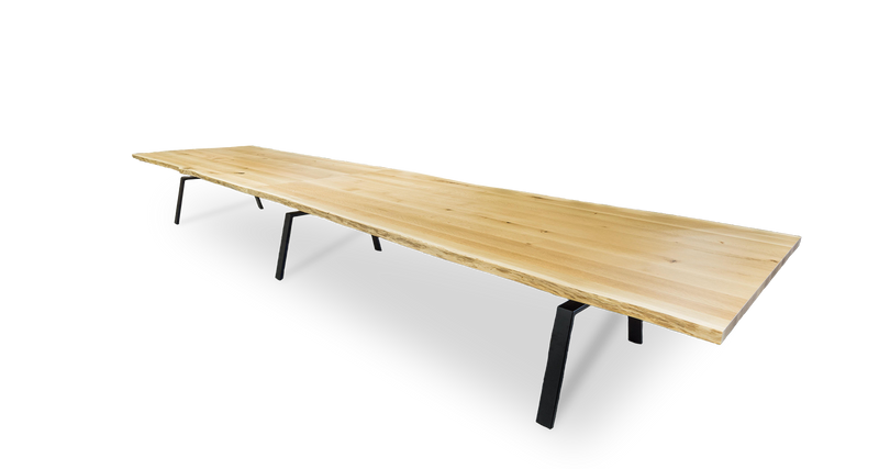 1023 Oak Live Edge Conference Table 240" x 54"