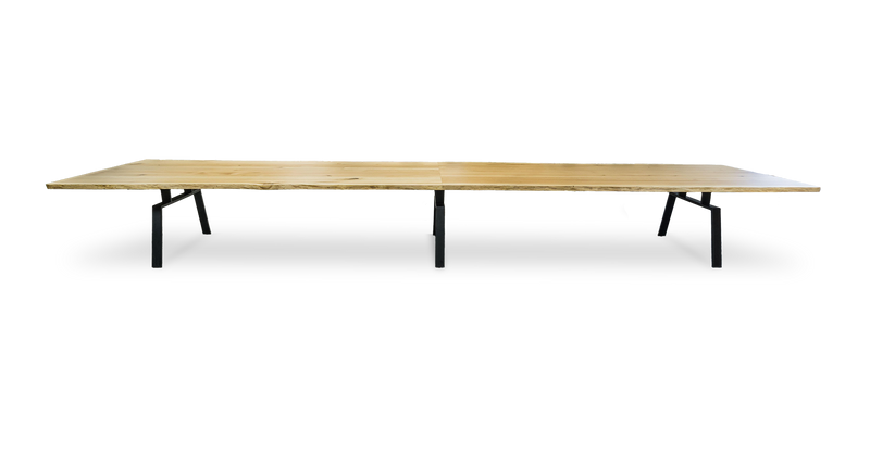 1023 Oak Live Edge Conference Table 240" x 54"