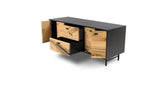 1108 Oak Straight Edge Solid Face Credenza 72" x 24"