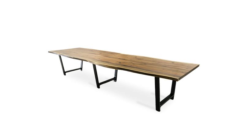 1024 Walnut Live Edge Conference Table 156" x 48"