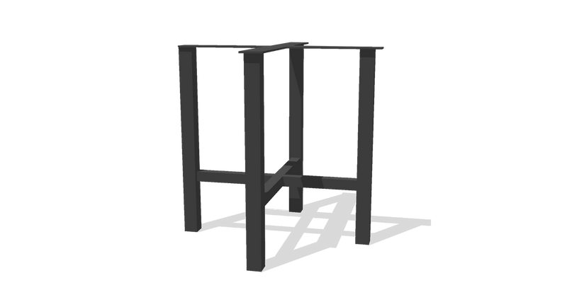 Square Ladder 4-Leg Pedestal Base