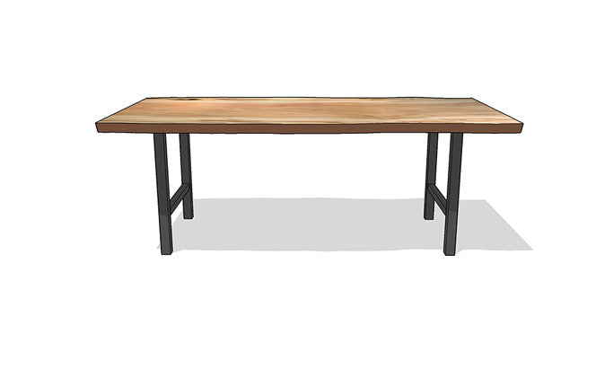 Square Ladder Table Base