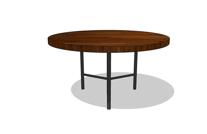 Round Ladder 3-Leg Pedestal Base