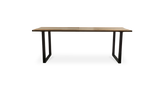 1058 Walnut Straight Edge Bar Table with Smoke Epoxy River 108" x 36"