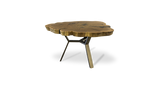 1010 Walnut Live Edge Round Table 49-60" D