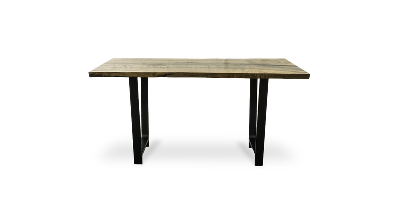 1065 Ebonized Maple Live Edge Counter Table 72" x 38"
