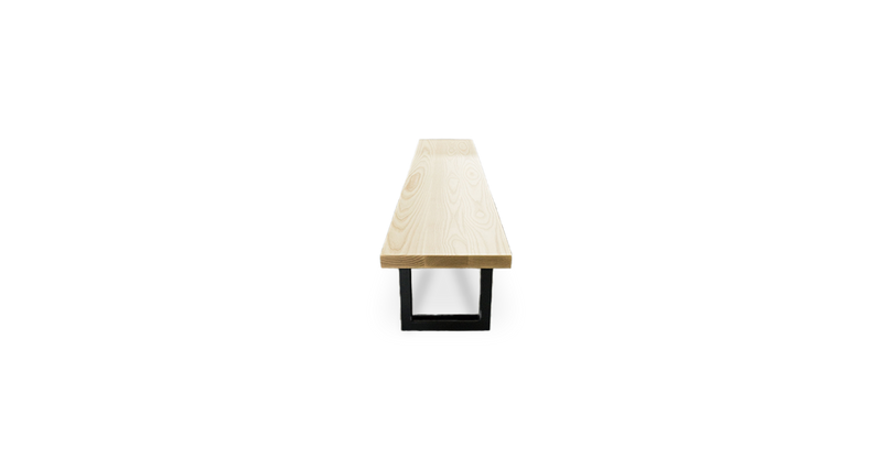 1130 Ash Straight Edge Bench 84" x 14"