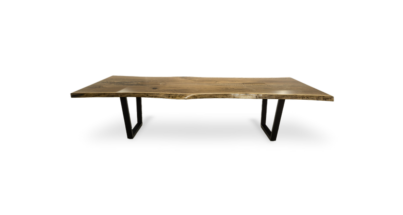1037 Walnut Live Edge Conference Table 120" x 45"