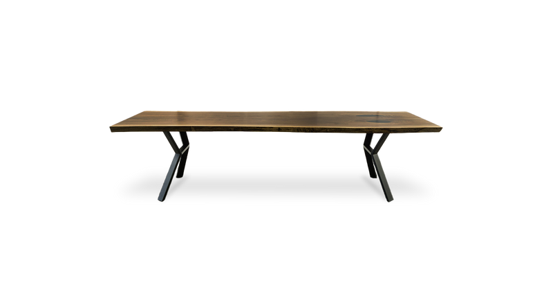 1035 Walnut Live Edge Conference Table 120" x 40"