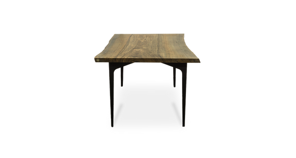 1140 Ebonized Maple Live Edge Table 60" x 36"