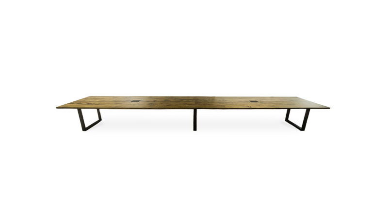 1022 Stained Maple Straight Edge Conference Table 264" x 46"