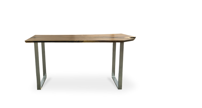 1061 Walnut Live Edge Bar Height Table 87" x 38"