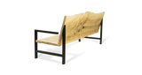 1180 Maple Live Edge Sofa and Olive Cushions 84" x 25.5"