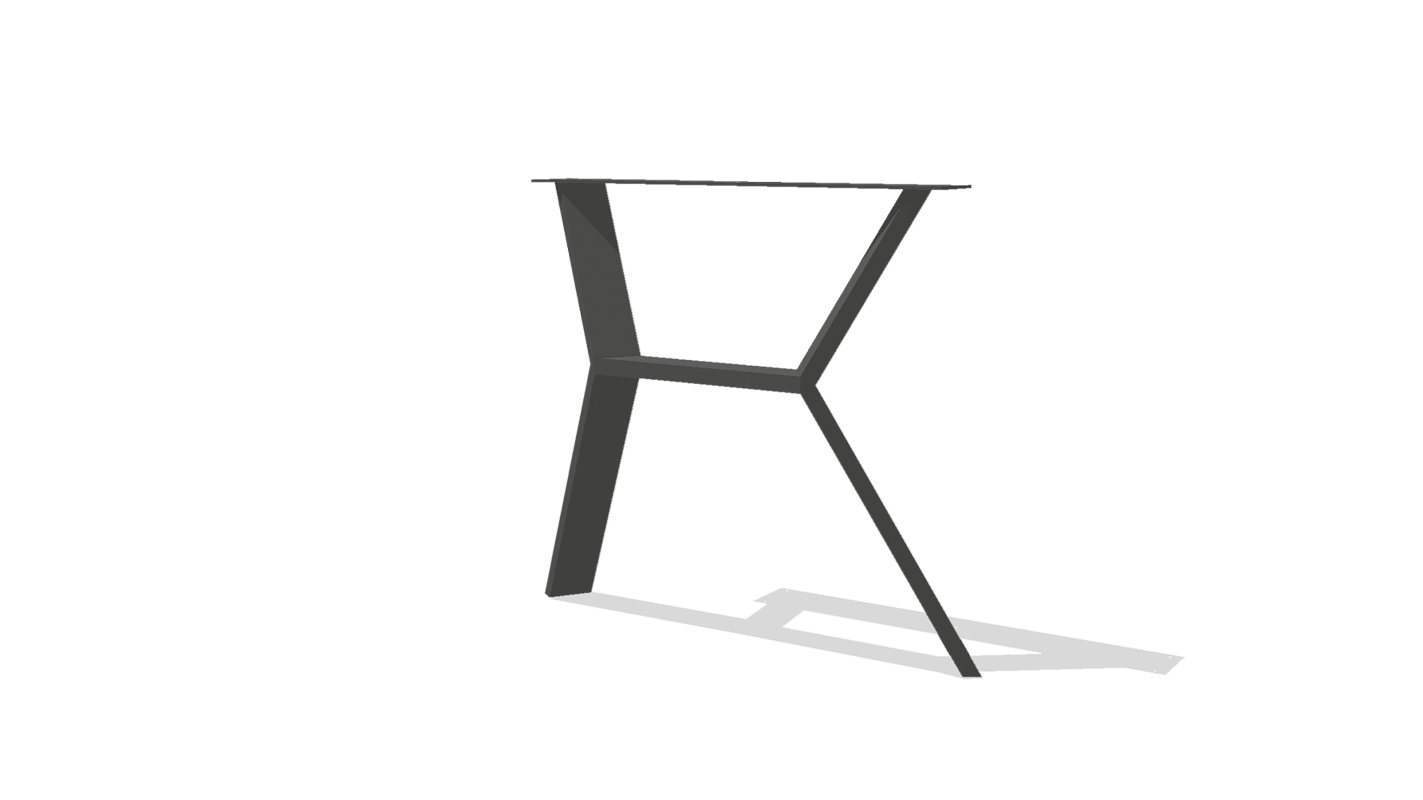 Chevron Table Base – Created Hardwood