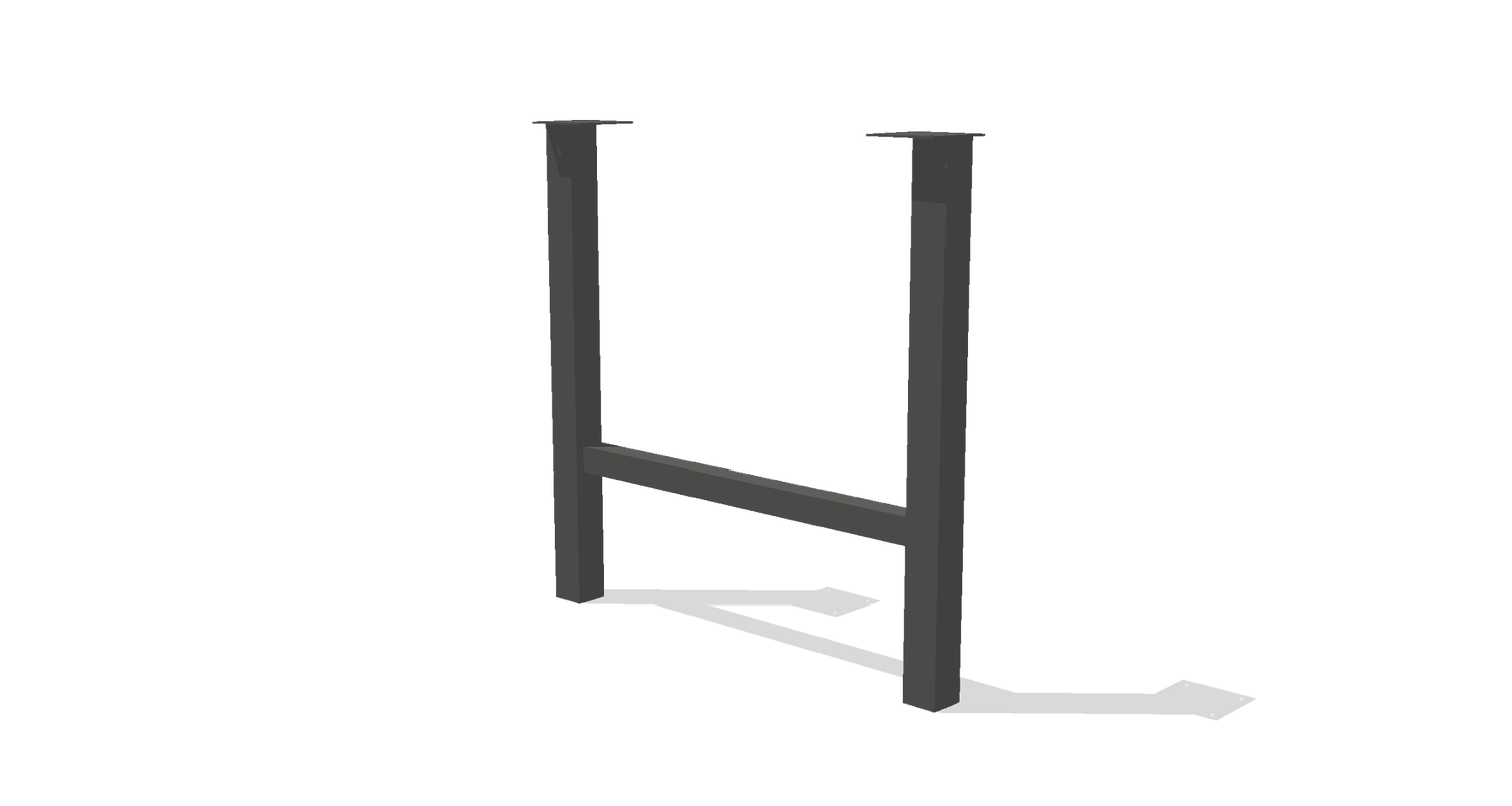 Commercial Square Ladder Table Base – Created Hardwood