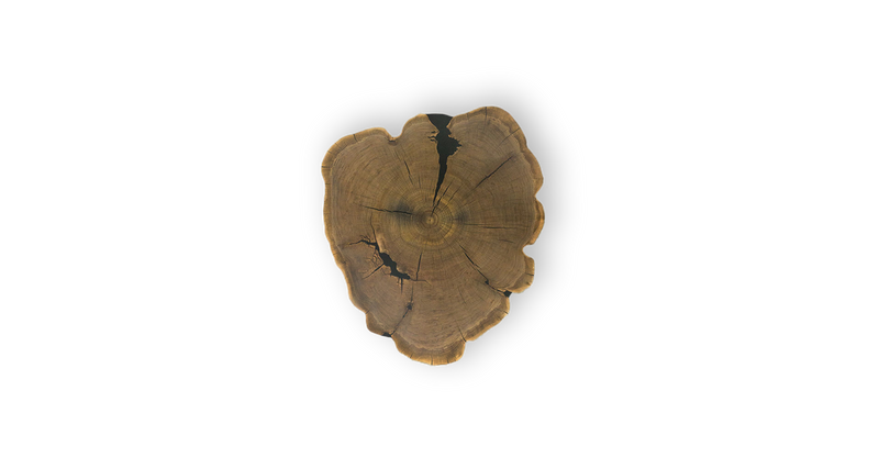 1010 Walnut Live Edge Round Table 49-60" D