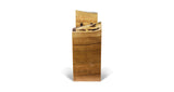 Cherry Live Edge 3-Bottle Wine Holder