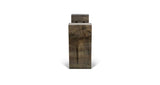 Ebonized Maple Straight Edge 3-Bottle Wine Holder