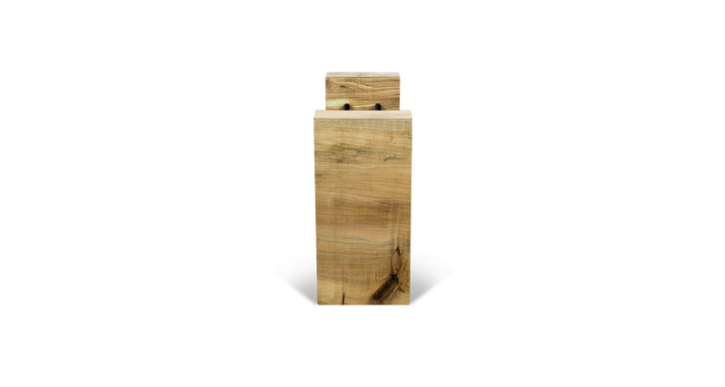 Maple/Sycamore Straight Edge 3-Bottle Wine Holder