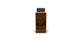 Walnut Straight Edge 3-Bottle Wine Holder