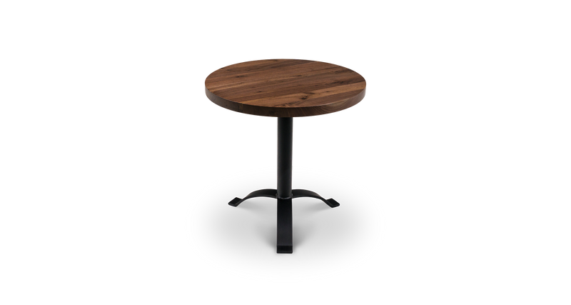 1095 Walnut Straight Edge Side Table 30" D